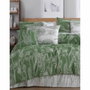 BigBuy Home Parure de couette Vert et Blanc, 220 x 240 cm
