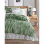 BigBuy Home Parure de couette Vert et Blanc, 220 x 240 cm