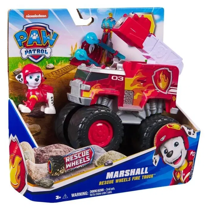 Spin Master Rescue Wheels La Pat' Patrouille - Véhicule et Figurine Marcus, Camion de Pompiers Transformable avec Projectiles, Jouet Enfant 3 Ans et Plus Spin Master Rescue Wheels La Pat' Patrouille - Véhicule et Figurine Marcus, Camion de Pompiers Transformable avec Projectiles, Jouet Enfant 3 Ans et Plus