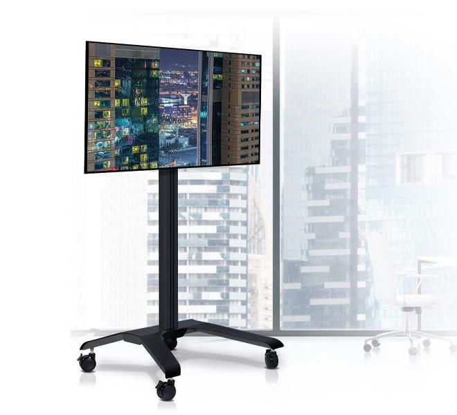 B-Tech BT8562 Chariot mobile pour écran plat VESA 600 x 400 - Colonne 1,7 m
