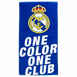 Serviette de plage Real Madrid C.F. Bleu 70 x 140 cm