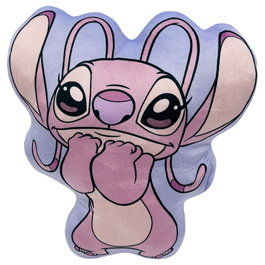 Disney - Coussin 3D Angel Stitch - Composition Velboa - Taille 35 cm