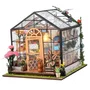 Book Nook Kit DIY Maquette 3D Serre Fleurie Green Nook - 20 x 18 x 19 cm