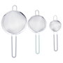 Quid Set de 3 Passoires Ozon 8 cm, 12 cm, 16 cm en Métal Multicolore