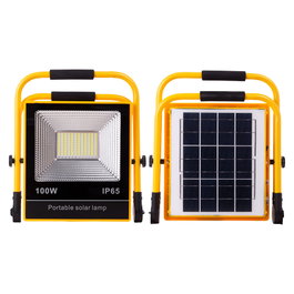 Projecteur solaire LED 50W 6500K Blanc Froid avec télécommande
