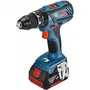 Bosch Professional GSB 18V-28 - Perceuse-visseuse à percussion 18V (28/63 Nm), mandrin 13 mm métal, 2 batteries 4.0Ah, chargeur GAL 18V40, dans L-BOXX - Réf. 06019H400C