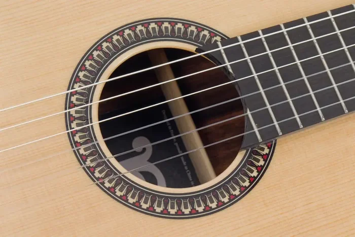 Pleyel Guitare Classique Électro-Acoustique GPL P800 4/4 - Table Épicéa Massif, Dos Ébène Macassar