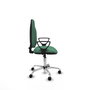 PIQUERAS Y CRESPO Chaise de bureau Algarra, Vert émeraude, Base chromée