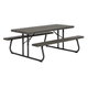 Color Baby - Table de pique-nique pliable marron 183x145x74 cm, en plastique et acier, pour adultes et enfants (dès 3 ans)