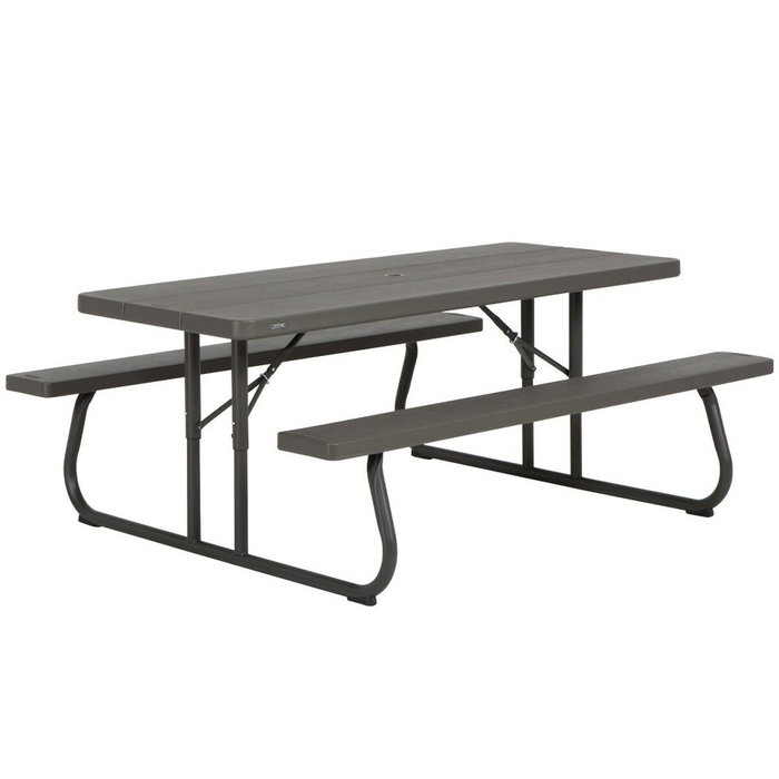 Table Piable Lifetime Bois Marron Pique-nique Acier Plastique 183 x 74 x 145 cm Table Piable Lifetime Bois Marron Pique-nique Acier Plastique 183 x 74 x 145 cm