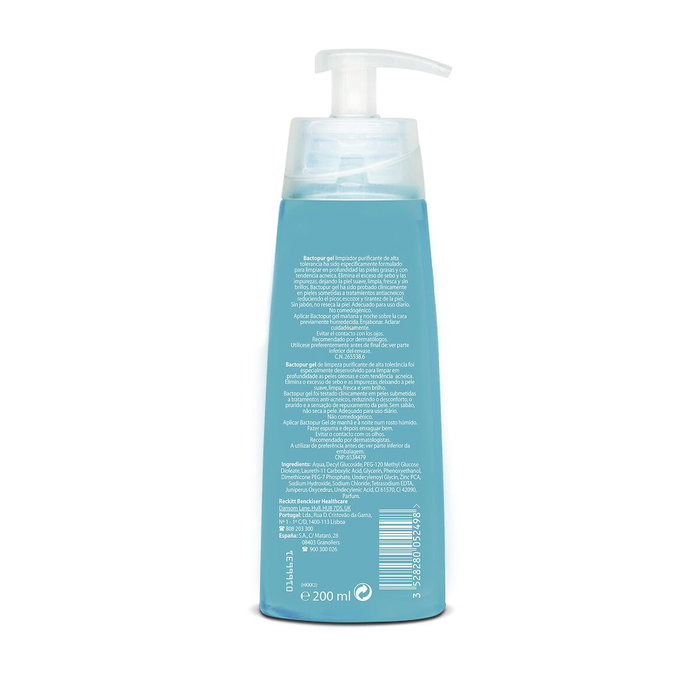 Gel nettoyant visage Lutsine BACTOPUR 200 ml Purificatrice