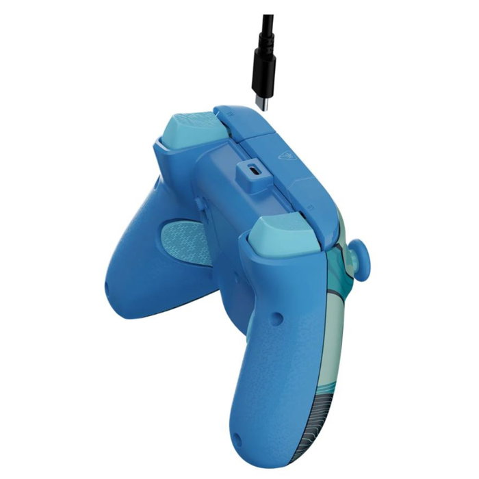 Turtle Beach Rematch Advanced Blue Kitsune - Manette de jeu filaire pour Xbox et PC