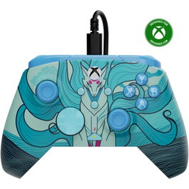 Turtle Beach Rematch Advanced Blue Kitsune - Manette de jeu filaire pour Xbox et PC