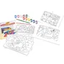 Crayola Kit Peinture par Numéros - 6 Gabarits, Peinture Lavable et Cadres Inclus - Pour Enfants Dès 5 Ans