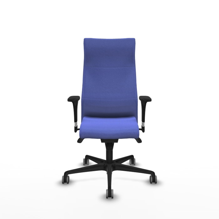 Piqueras Y Crespo Albacete Fauteuil de bureau bleu clair avec mécanisme synchrone et assise viscoélastique