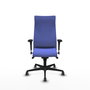 Piqueras Y Crespo Albacete Fauteuil de bureau bleu clair avec mécanisme synchrone et assise viscoélastique
