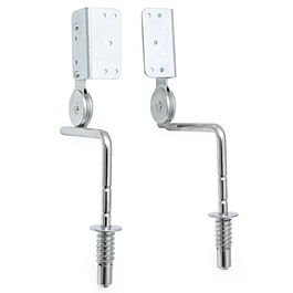 Q&Q Mécanisme Sofa Cabecero 1 Derecha + 1 Izquierda 10P Cromo Automatique Regulable Hauteur avec Tube d'Accrochage Métallique Anti-fils