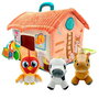 Bandai Mon premier Zenon Musical - Ferme d'éveil en peluche avec différentes textures et lumières - Mallette 22.5x25x21 cm