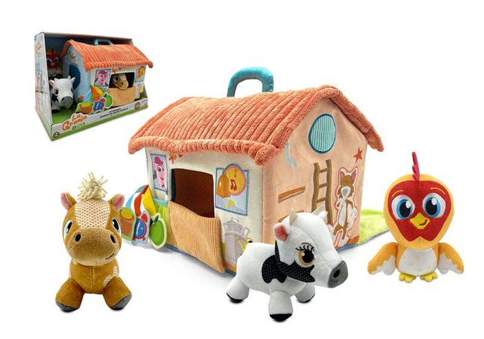 Bandai Mon premier Zenon Musical - Ferme d'éveil en peluche avec différentes textures et lumières - Mallette 22.5x25x21 cm Bandai Mon premier Zenon Musical - Ferme d'éveil en peluche avec différentes textures et lumières - Mallette 22.5x25x21 cm