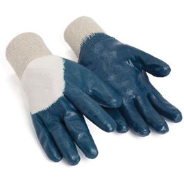 JOVIT Gants en Nitrile Antidérapants Lourds Poignet Fermé Taille M Lot de 10
