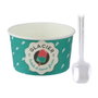Saveur et Degustation Lot de 10 bols à glace avec cuillères en plastique