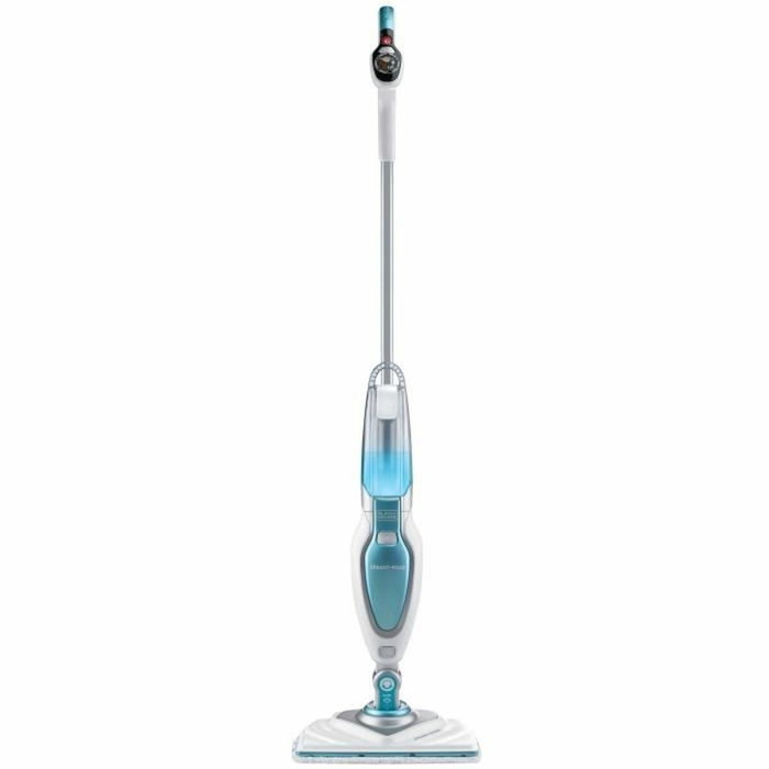 Black & Decker FSM1630-QS Balai vapeur Tête delta 1600 W Blanc / Bleu Black & Decker FSM1630-QS Balai vapeur Tête delta 1600 W Blanc / Bleu