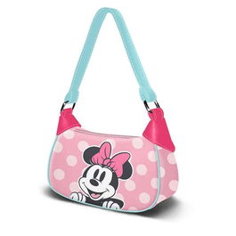 Sac à Bandoulière Minnie Mouse Rose 14,5 X 21,5 X 8 CM