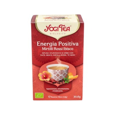 YOGI TEA Infusion Énergie Positive Canneberge et Hibiscus YOGI TEA Infusion Énergie Positive Canneberge et Hibiscus