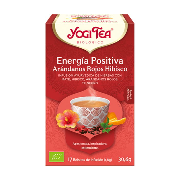 YOGI TEA Infusion Énergie Positive Canneberge et Hibiscus