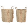 Set de basket Home ESPRIT Naturel Herbier marin (2 Pièces)