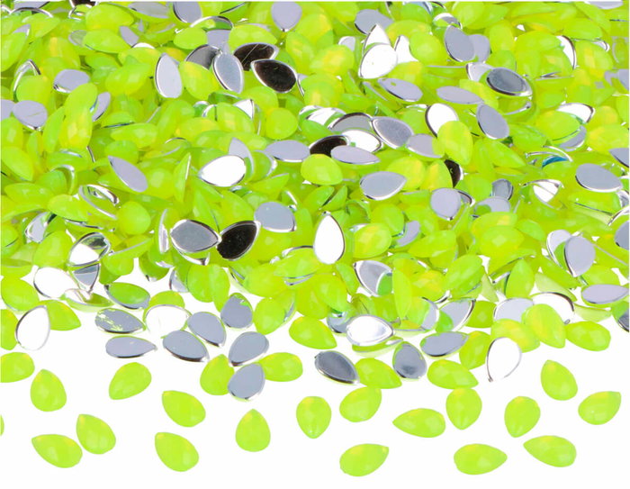 Innspiro Gemas acryliques goutte jaune fluor 5x8mm 5000u. Innspiro Gemas acryliques goutte jaune fluor 5x8mm 5000u.