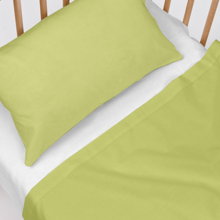 Jeu de draps pour berceau HappyFriday BASIC KIDS Vert Lit de bébé Jeu de draps pour berceau HappyFriday BASIC KIDS Vert Lit de bébé