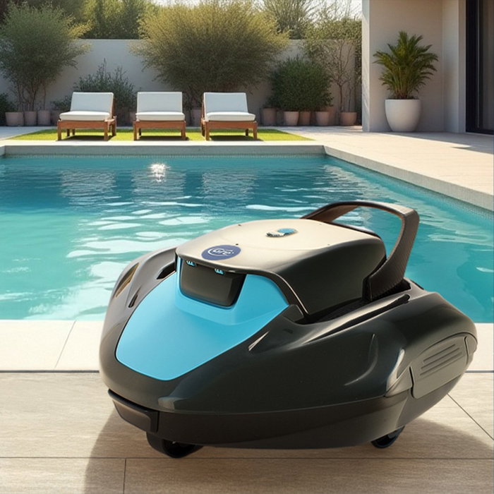 Gre Moovo 90 Robot nettoyeur de piscine sans fil, pour piscines jusqu'à 80 m², batterie lithium-ion, 90 min d'autonomie Gre Moovo 90 Robot nettoyeur de piscine sans fil, pour piscines jusqu'à 80 m², batterie lithium-ion, 90 min d'autonomie