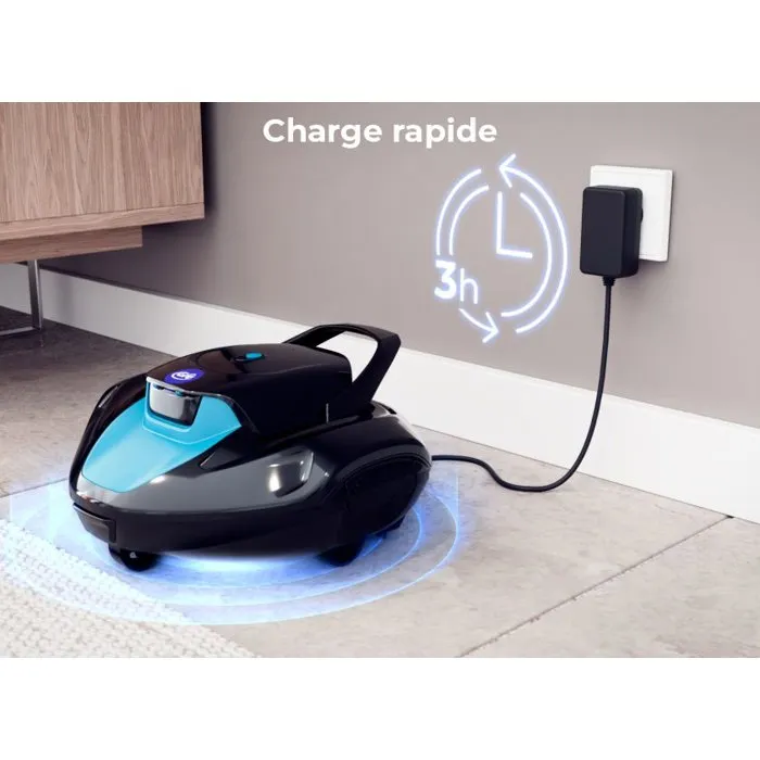 GRE Moovo TM 90 - Robot nettoyeur de piscine à batterie pour piscines hors-sol jusqu'à 9 m / 80 m² - Autonomie 90 min - Réservoir 2 L