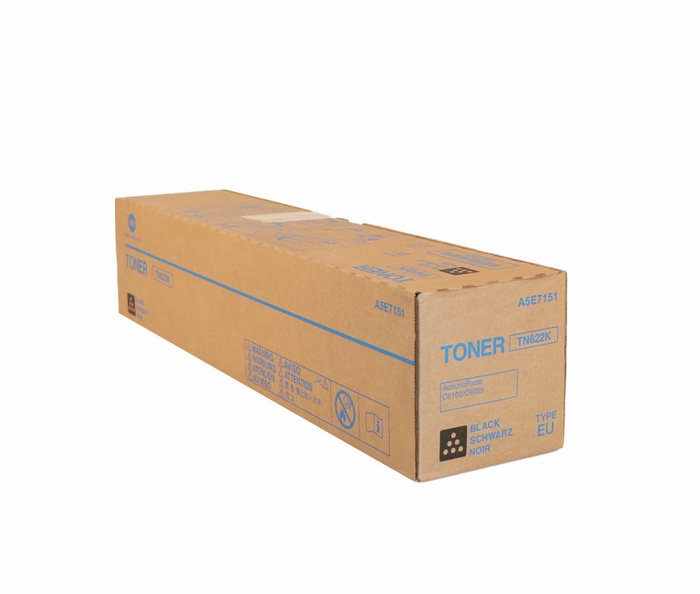 Konica Minolta Toner TN622K / A5E7151 Noir - Cartouche d'encre originale pour imprimante Konica Minolta Toner TN622K / A5E7151 Noir - Cartouche d'encre originale pour imprimante