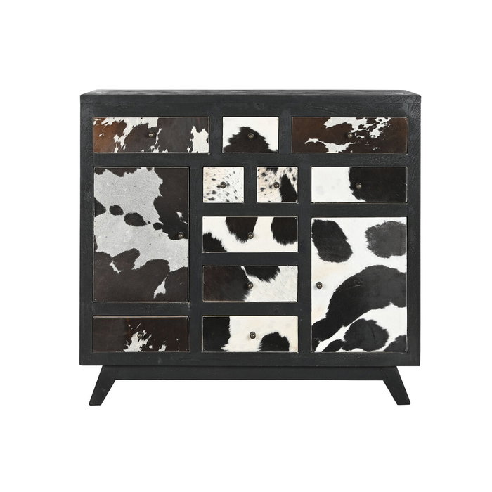 Home ESPRIT Caisson à Tiroirs Design Vache en Bois de Manguier