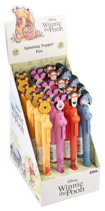 Winnie l'ourson 100e anniversaire stylos avec topper rotatif présentoir (20) Winnie l'ourson 100e anniversaire stylos avec topper rotatif présentoir (20)