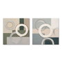Home ESPRIT Toile Bois MDF 80 x 3 x 80 cm