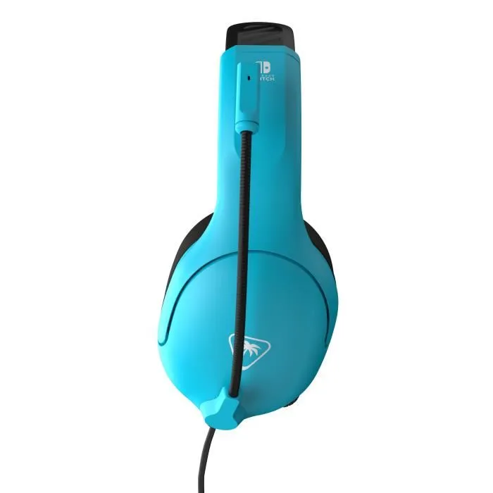 Turtle Beach Casque Gaming Filaire TBS-8002-25 Airlite Fit Officiel Nintendo Switch - Design Léger Circum-Aural 40mm - Bleu Fluo et Rouge