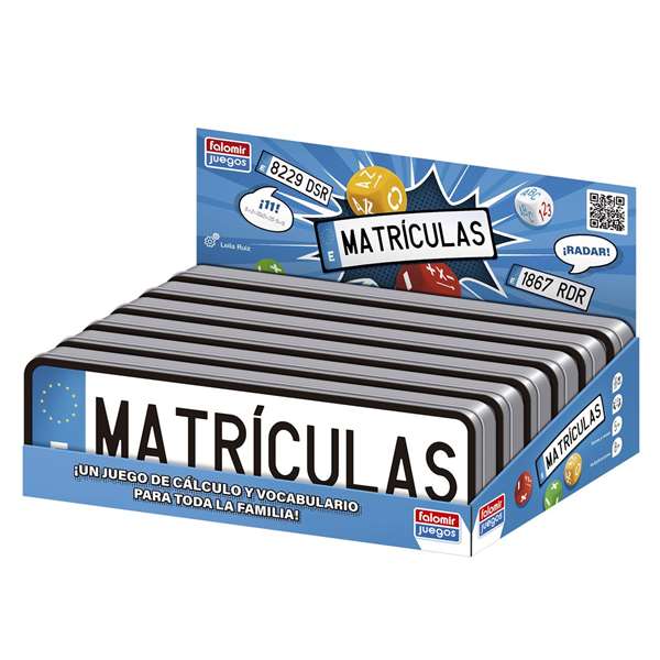 Falomir Jeu de Société Plaques d'Immatriculation - Testez Votre Agilité Mentale avec des Plaques - Jeu en Espagnol - 5 Ans et Plus Falomir Jeu de Société Plaques d'Immatriculation - Testez Votre Agilité Mentale avec des Plaques - Jeu en Espagnol - 5 Ans et Plus