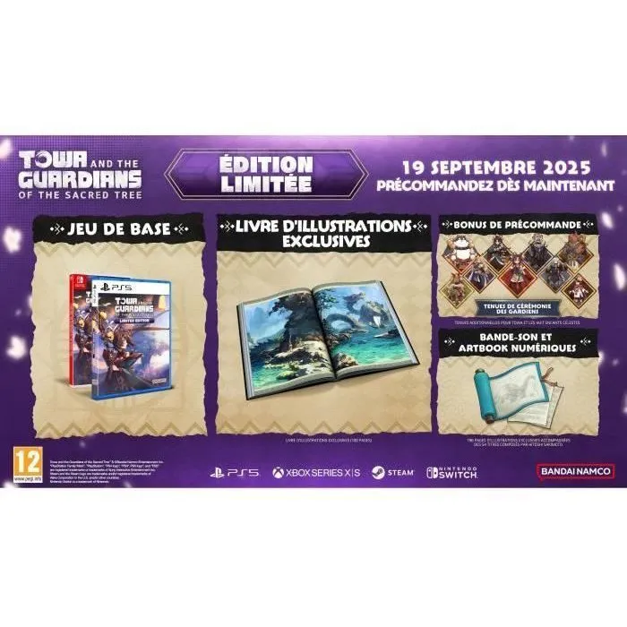 Bandai Namco Entertainment - Towa and the Guardians of the Sacred Tree - Edition Limitée - Jeu PS5 - Roguelite d'aventure