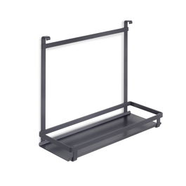 Emuca Porte-ustensiles de cuisine Titane , acier, gris anthracite