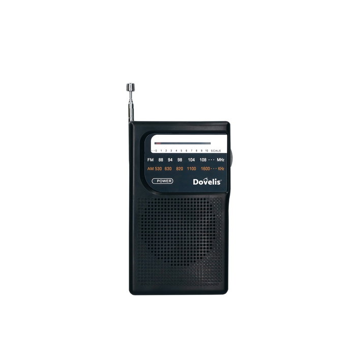 Dovelis Radio verticale portable noire Dovelis Radio verticale portable noire