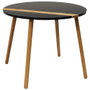 Home Deco Factory Jeu de 2 Tables Gigognes Rondes Bicolores