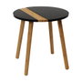 Home Deco Factory Jeu de 2 Tables Gigognes Rondes Bicolores