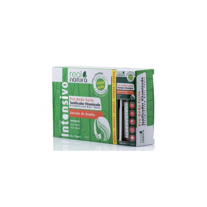 Real Natura Kit Tonifiant Vitaminé Pro-Keda Forte (2 Ampoules + 1 Shampooing 100ml) Real Natura Kit Tonifiant Vitaminé Pro-Keda Forte (2 Ampoules + 1 Shampooing 100ml)