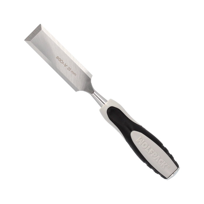 WOLFPACK LINEA PROFESIONAL Ciseau à bois Maurer manche bi-matière 25 mm. WOLFPACK LINEA PROFESIONAL Ciseau à bois Maurer manche bi-matière 25 mm.
