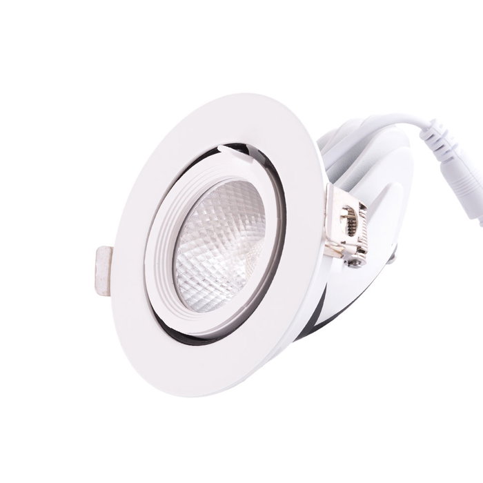 Spot Downlight LED 9W 1350Lm 4000K Circulaire Orientable