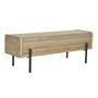 Banquette DKD Home Decor Naturel Bois Métal 120 x 40 x 43 cm