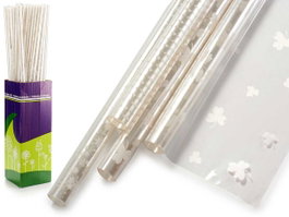 Arte Regal Rouleau Bioflor 100x200 cm Motifs Assortis Plastique Blanc (Set de 60)